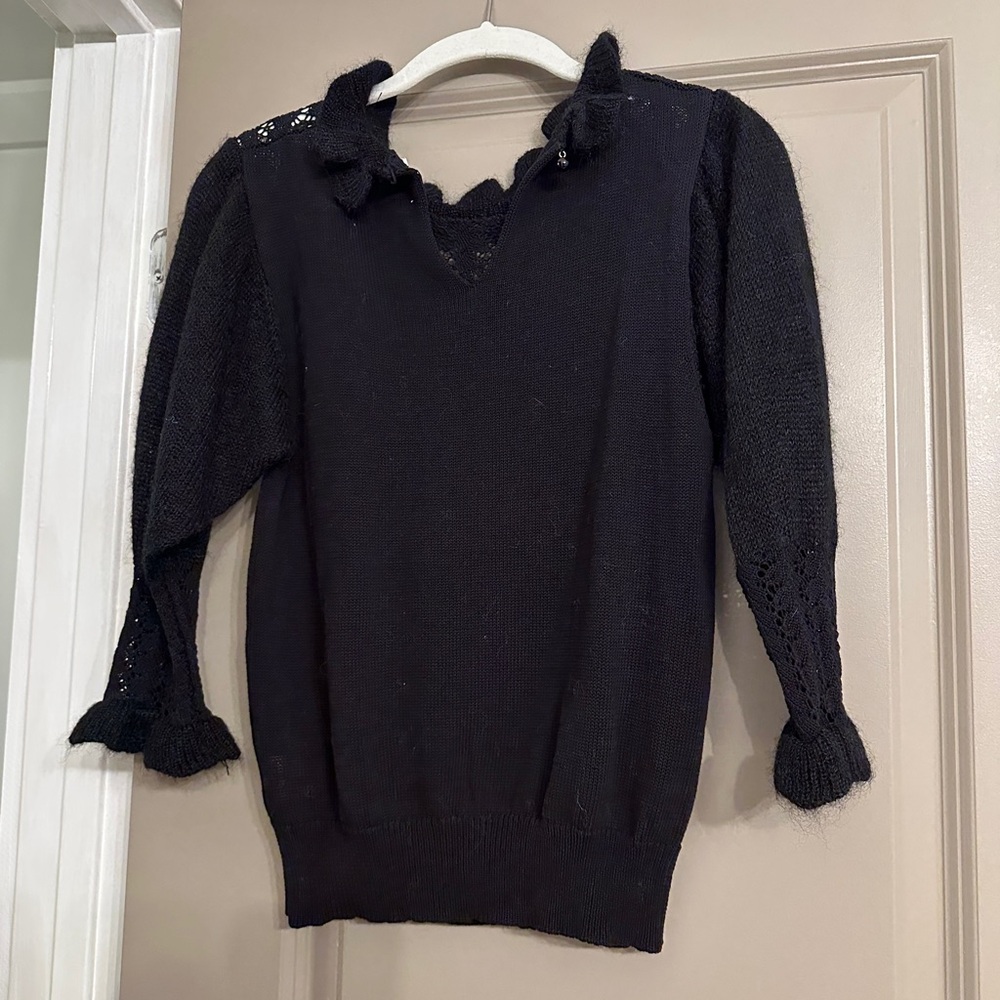 Rouje Black Knit Sweater - Picture 3 of 4